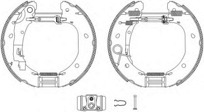 HELLA PAGID 8db355005091 -  Комплект тормозных колодок